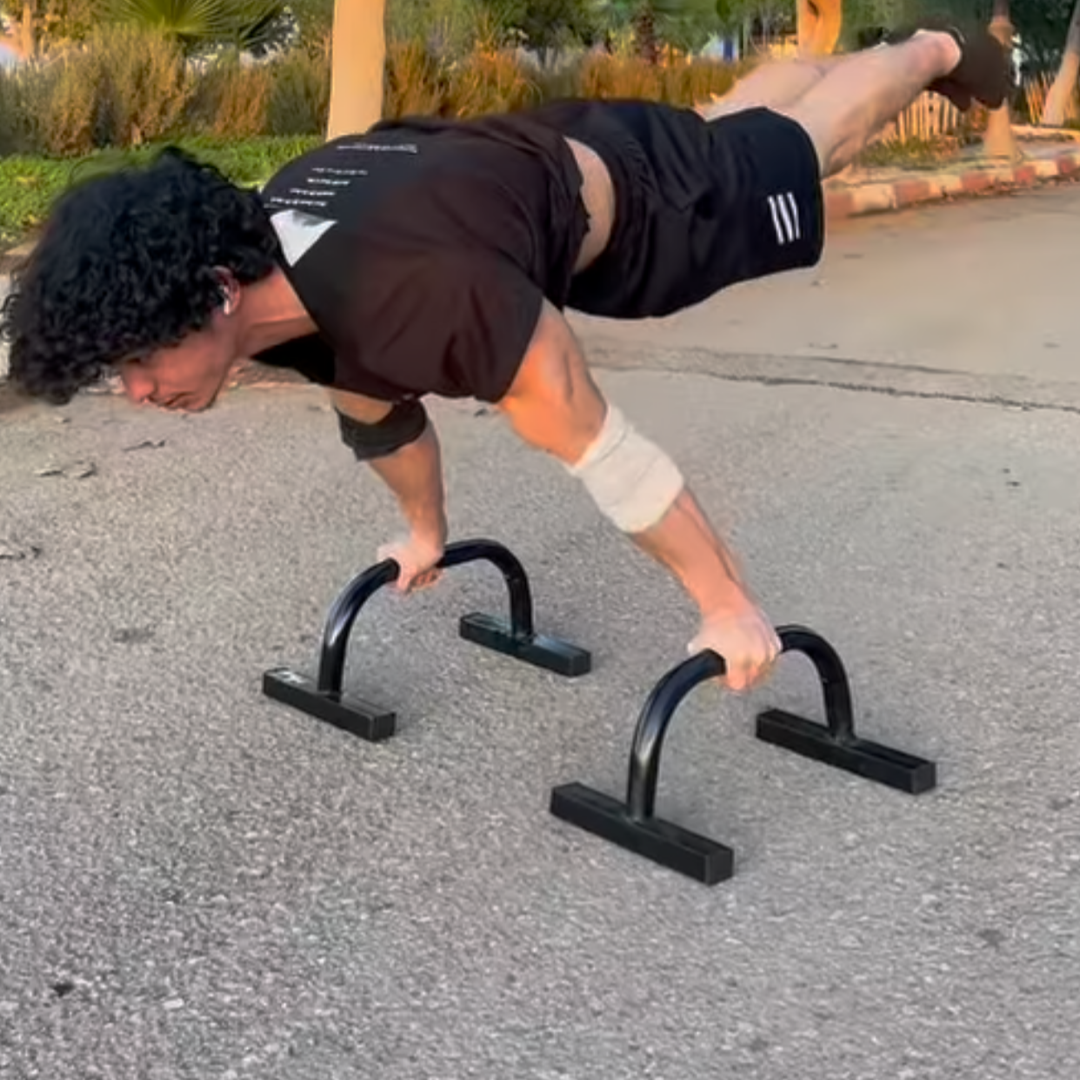 metal parallettes(البارالات الحديدية)