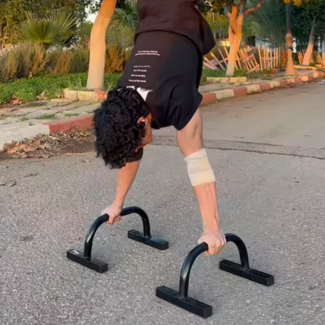 metal parallettes(البارالات الحديدية)